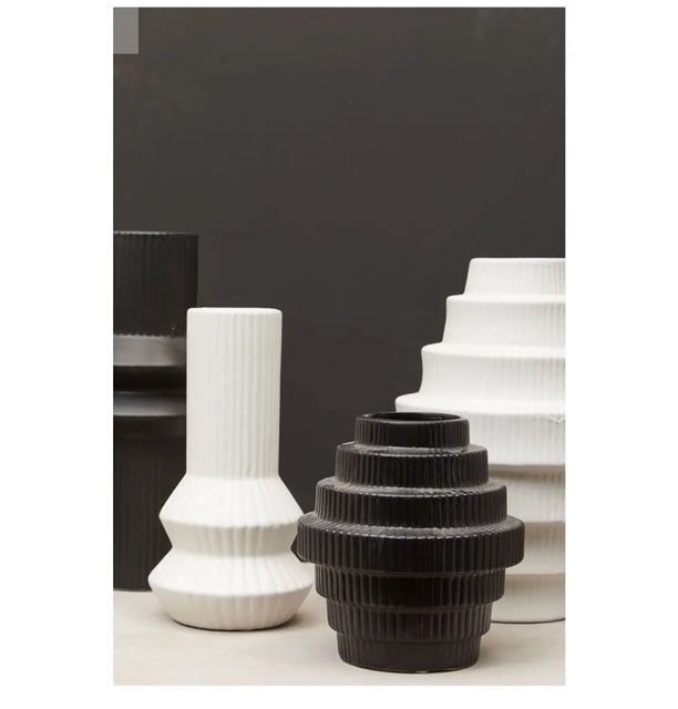 Fabia white large vase