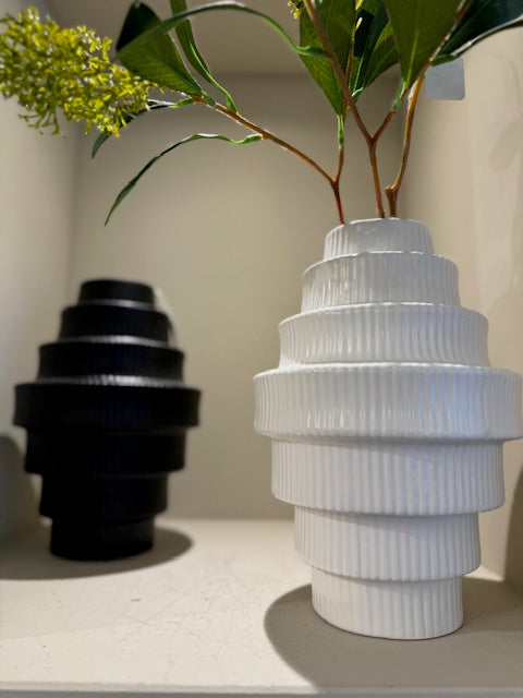 Fabia white large vase