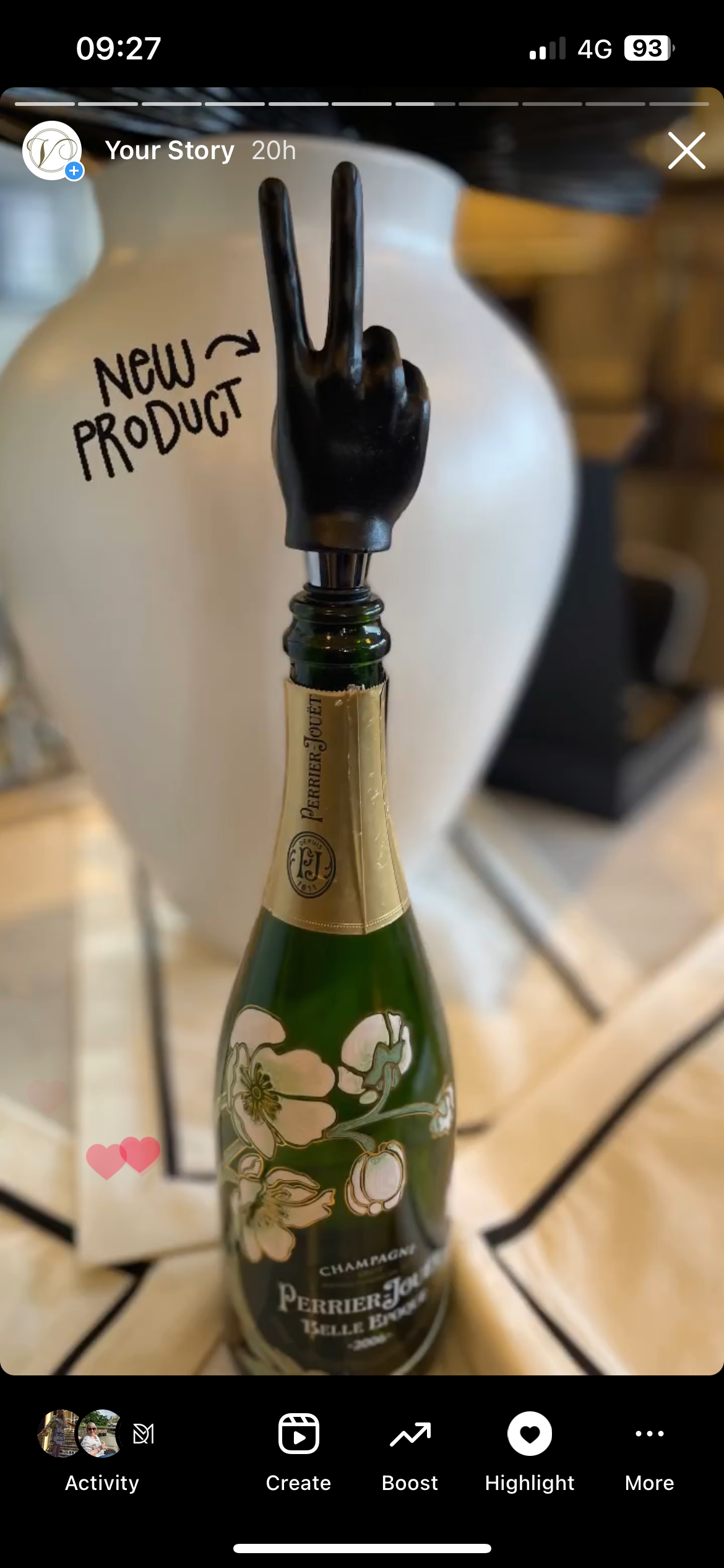 Black Bottle Stopper