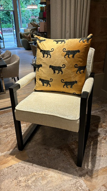 Cream & Black Dining/Occasional Chair