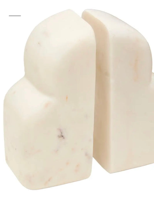 Neutral Marble Bookends (set 2)