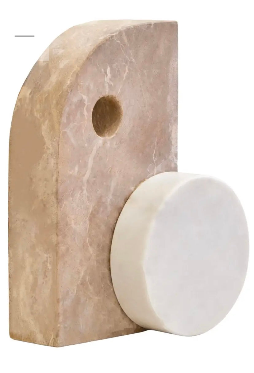 Chocolate And White Marble Sculpture