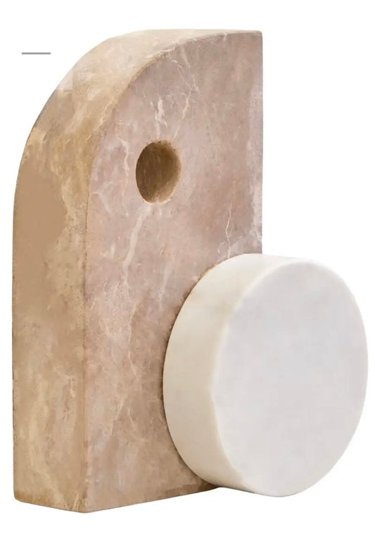 Chocolate And White Marble Sculpture