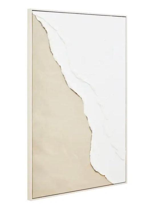 Natural & White Textured Wall Art