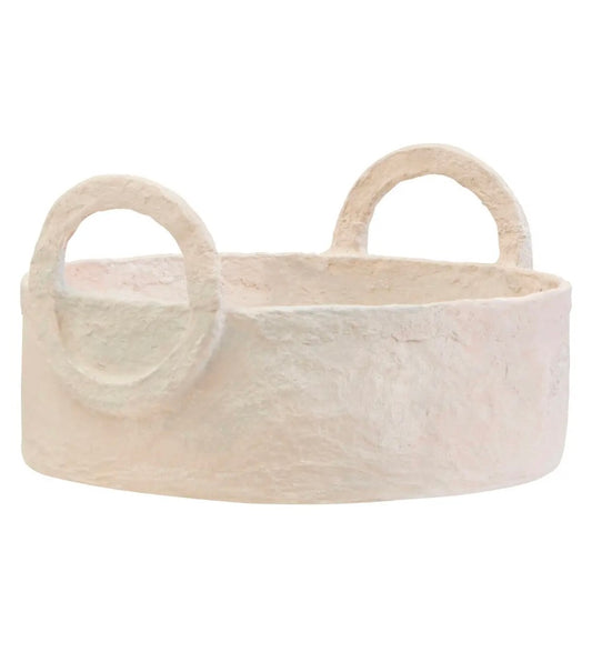 Cotton Mache Round Tray
