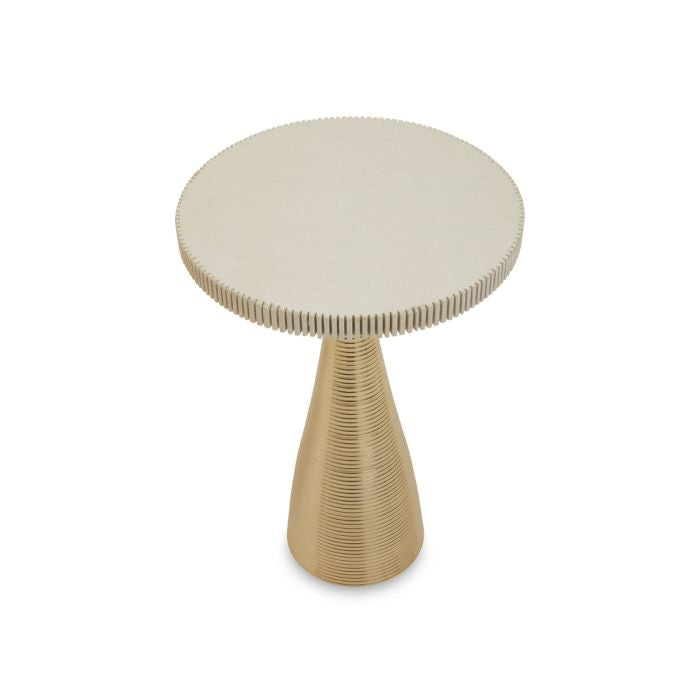 Stone & Gold Side Table