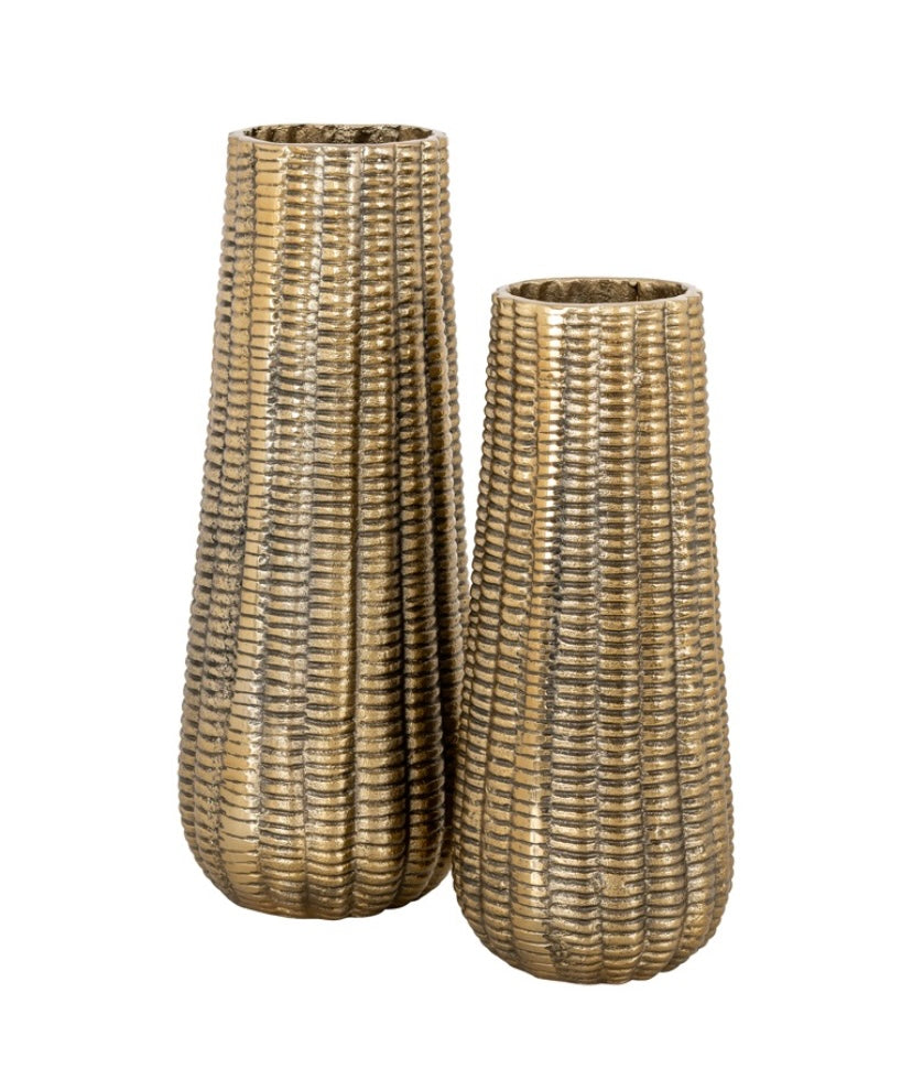 Gold Textured Vase