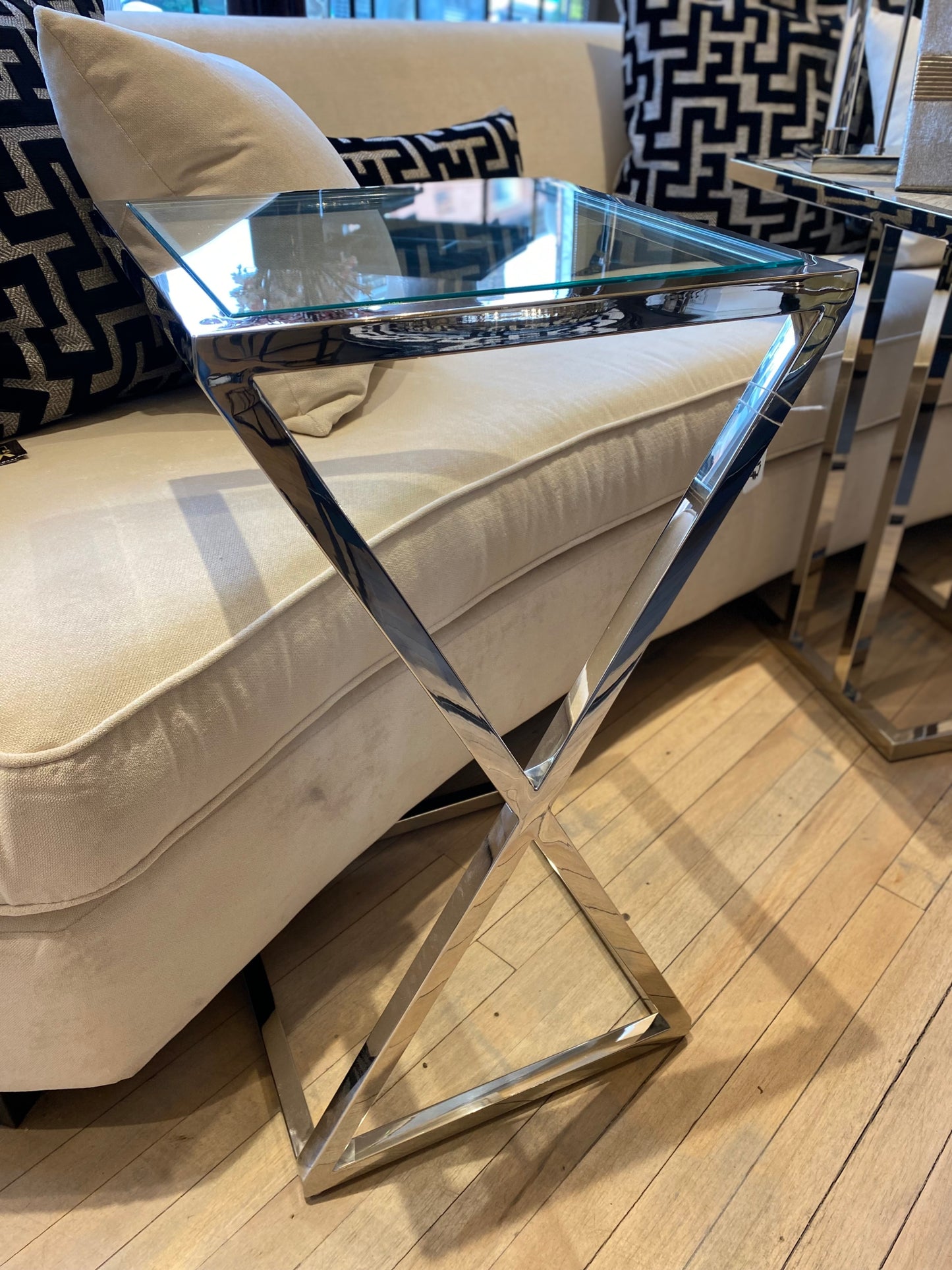 Silver Sofa Table