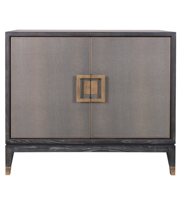 Faux Leather 2 Door Sideboard