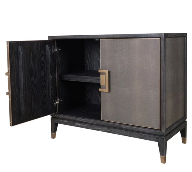 Faux Leather 2 Door Sideboard