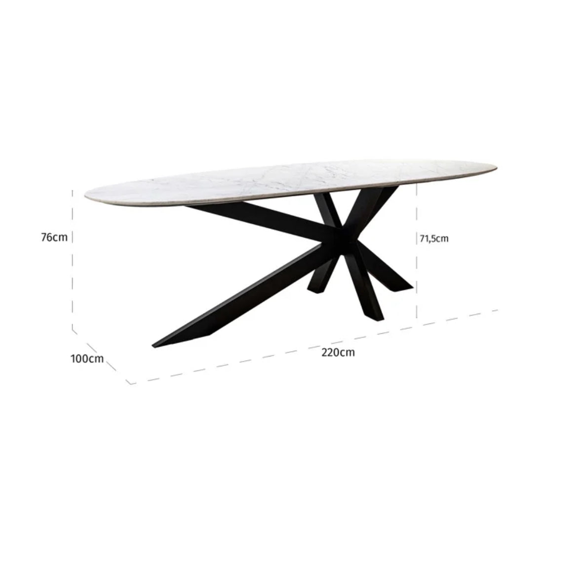 Trocadero White Dining table