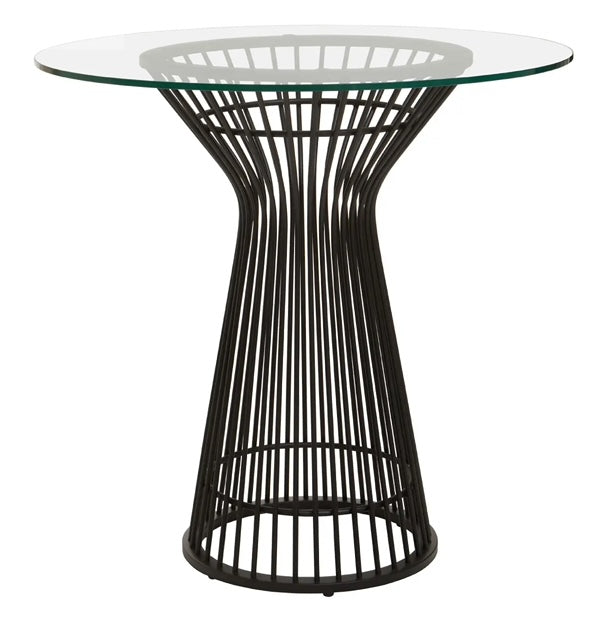 Round Matte Black Dining table