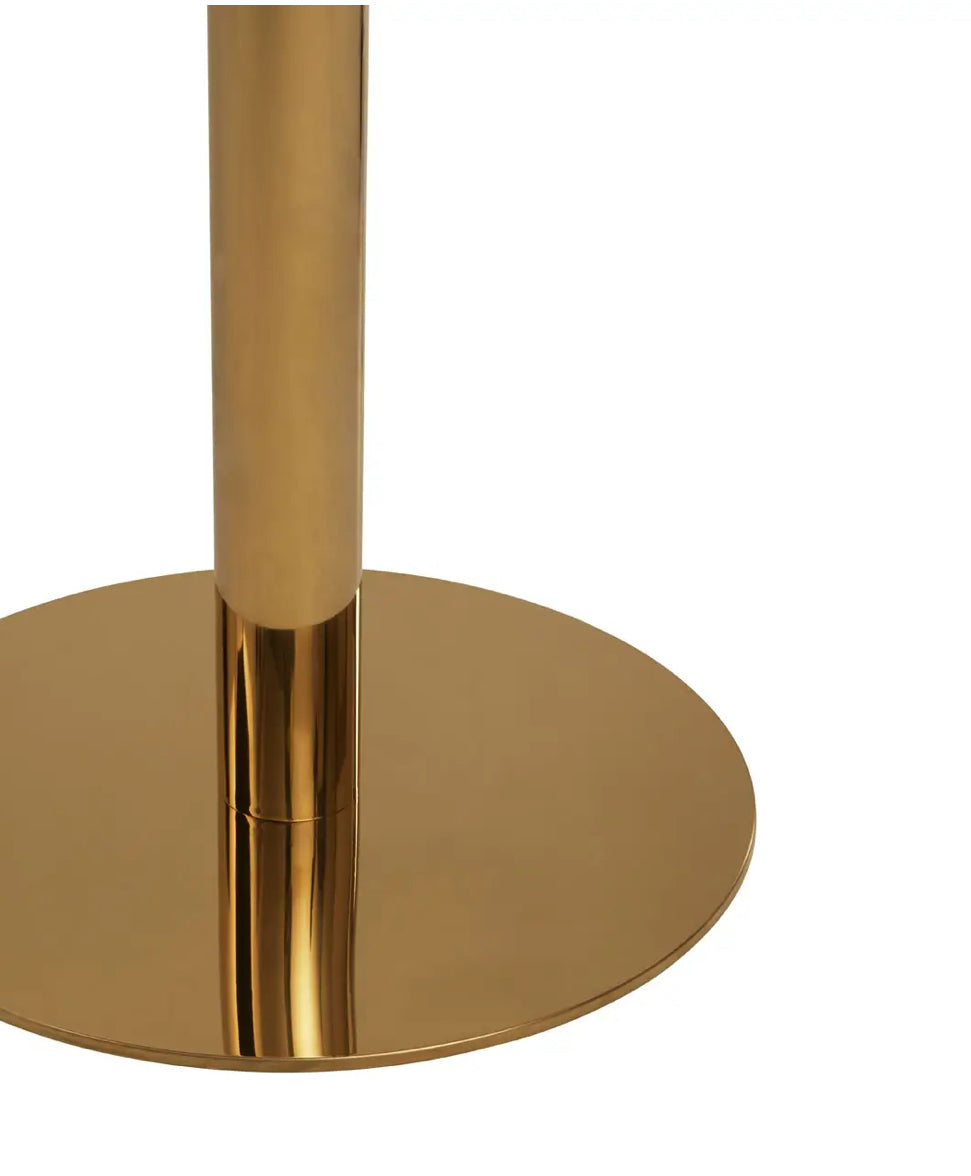 Round Gold/marble 4 seater dining table