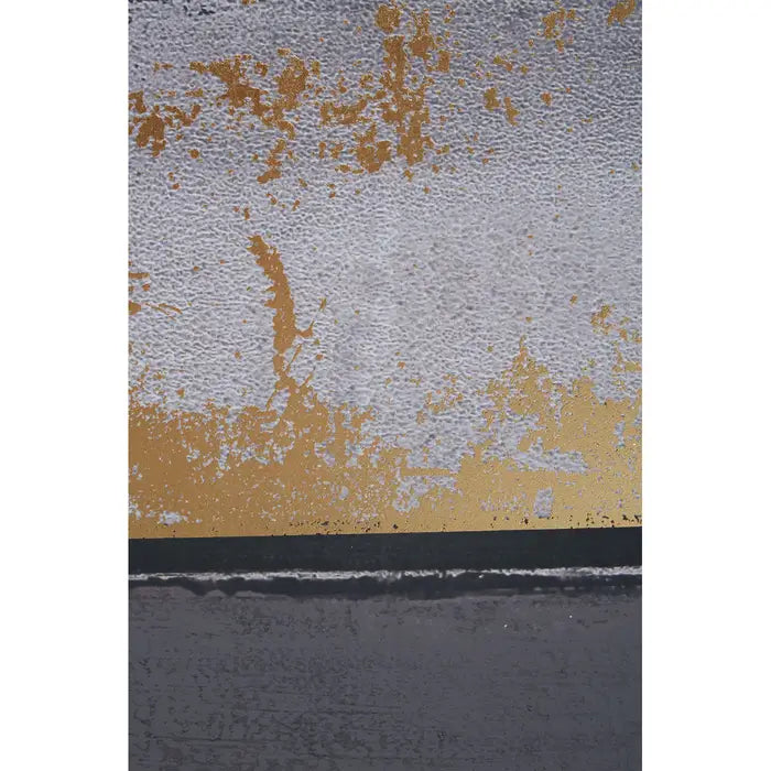 Grey & Gold Metallic Print