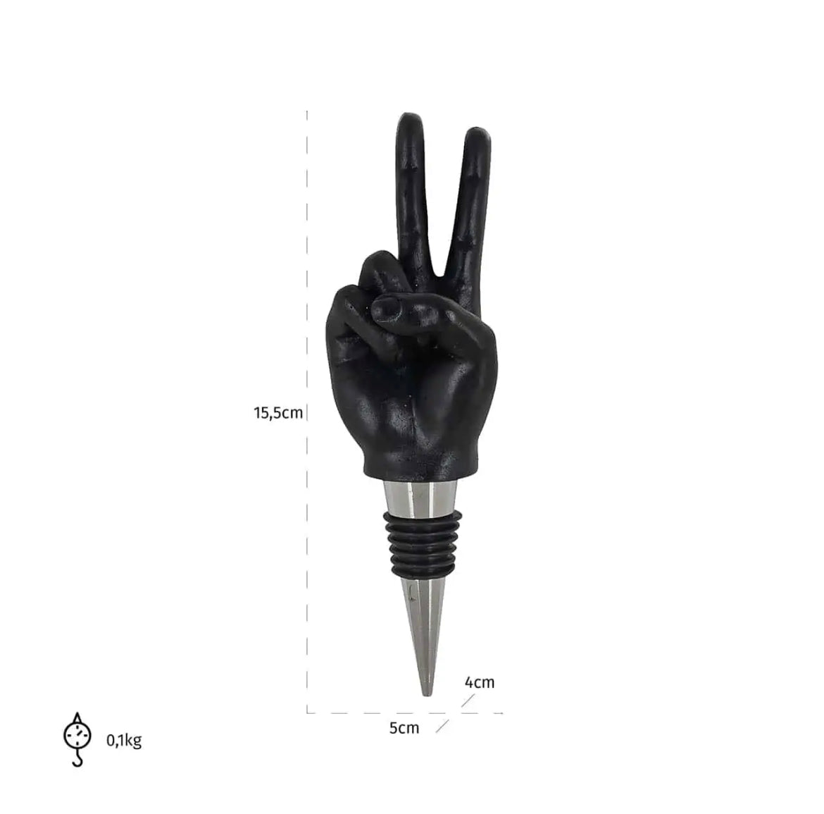 Black Bottle Stopper