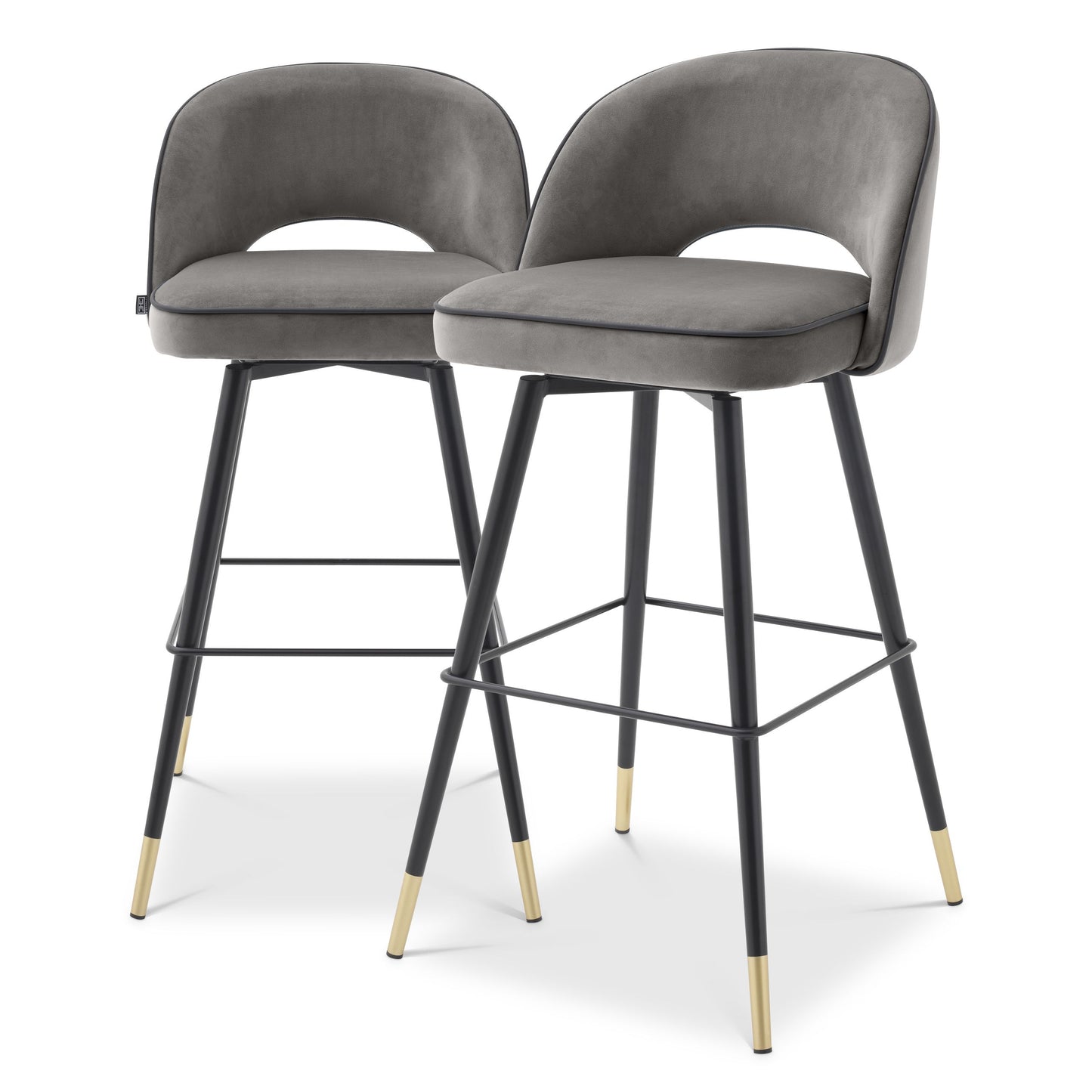 Dark Grey Bar Stool (set of 2)