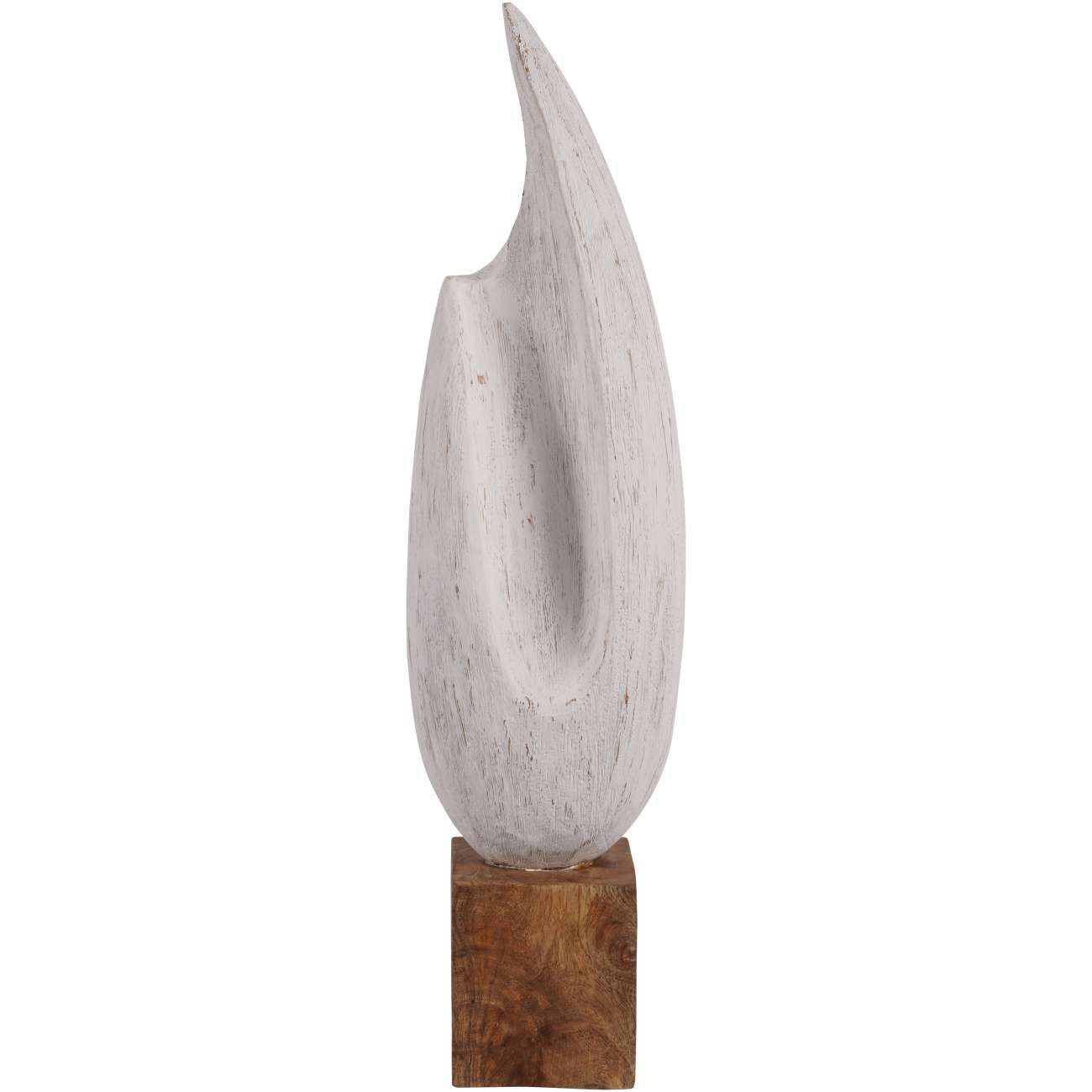 White Wooden Sculpture