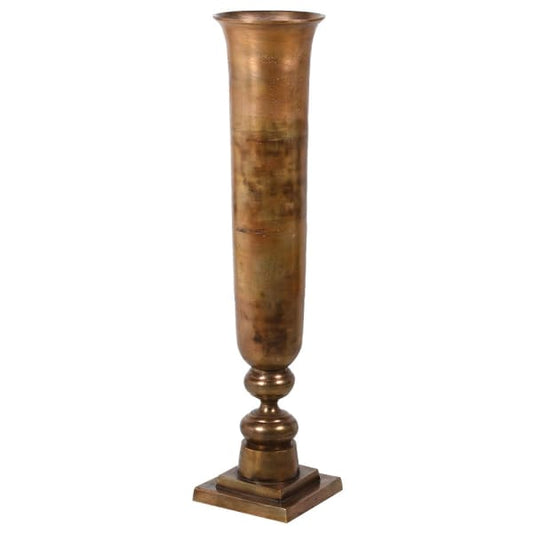 Tall Slim Gold Vase